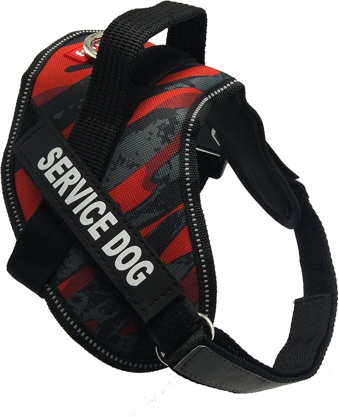 Fairwin Dog Patches for Service Dogs, Reflective and Removable Dog Tags for Service Vest Dog Harness