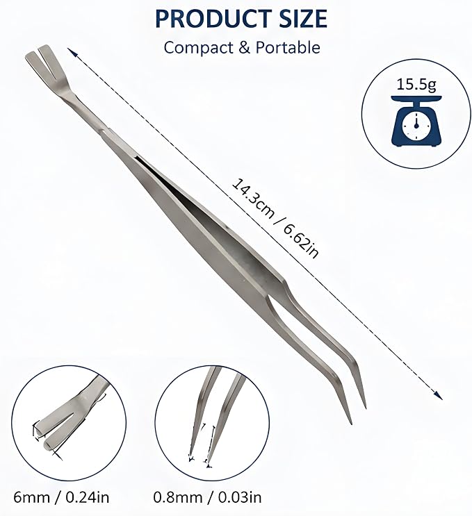 2pcs Silver 2-in-1 Pet Grooming Tweezers, Stainless Steel Dual Tip Tool | stainless steel pet grooming tweezers dual tip hand tool tick tweezer pet care travel kit 2pcs