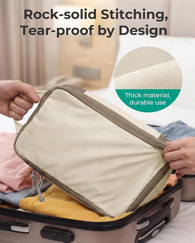 BAGSMART Compression Packing Cubes for Travel Essentials | 14 Set /6 Set /4 Set/2 Set, Lightweight, Durable