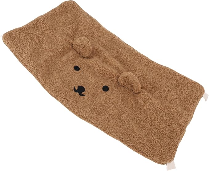SUNGOOYUE Pet Stroller Guard, Soft Breathable Cotton Polyester Pet Strolling Front Section Cover for Winter (Brown)
