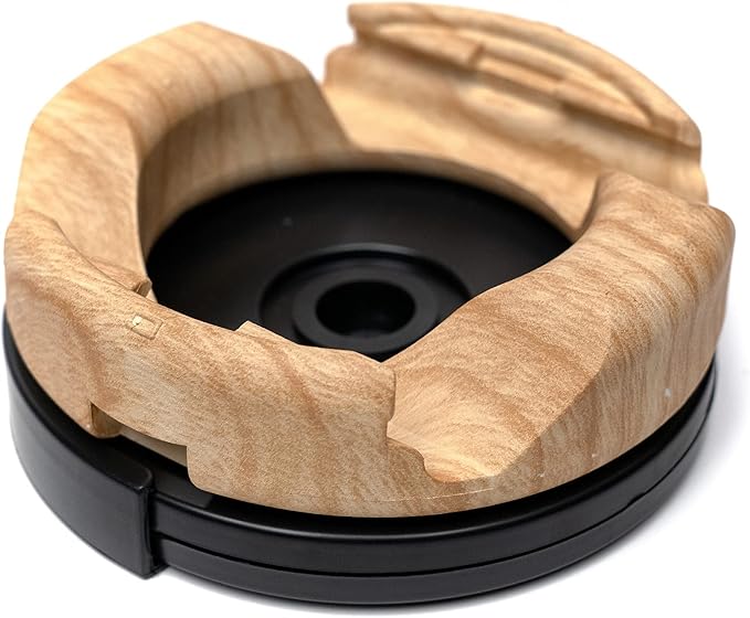 Plus+ Ultra Phone Stand (Swivel Base) - Portable Mount Accessory - Charging Port Access - Compatible with Tablet, iPhone & Most Smartphones (Oak)