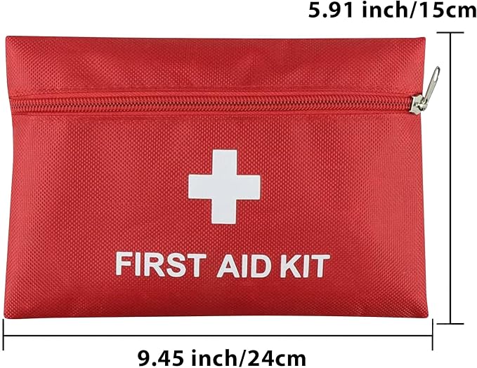12 Pcs First Aid Kit Empty Bag (Bag Only) | Travel Empty First Aid Pouch for Emergency at Home, Office, Car, Outdoors, Camping