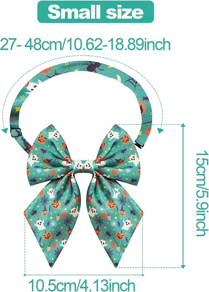 PET SHOW 10 Pack Halloween Sailor Dog Bowties for Small Dogs