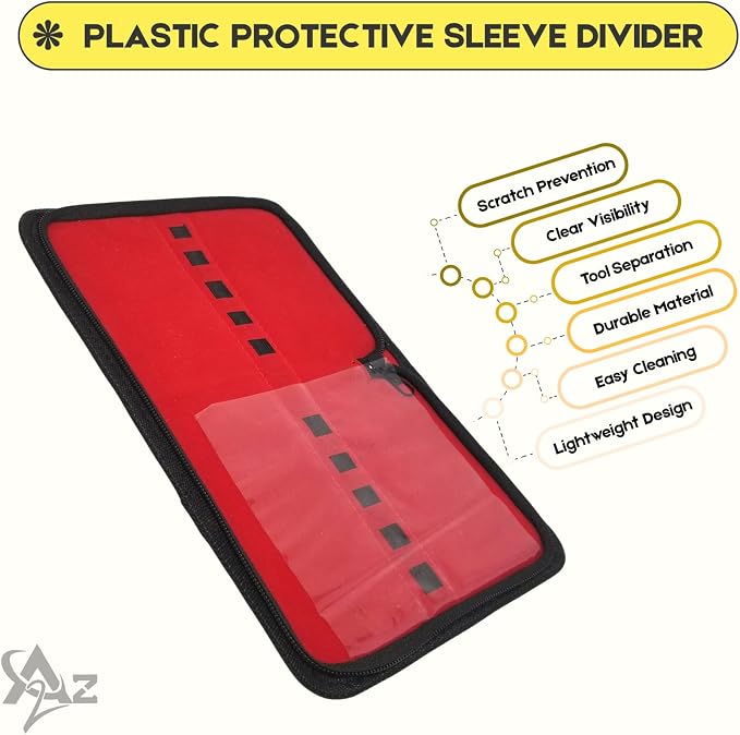A2Z Pet Grooming Tool Organizer Case – Portable Storage Holder for Grooming Scissors, Thinning Shears, Curved Shears, Combs & Accessories