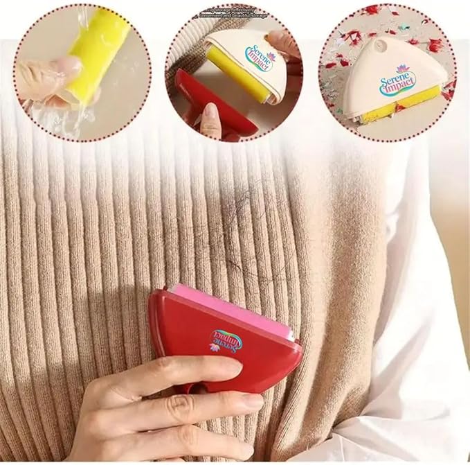 Professional Lint Roller for Clothes, Pet Hair, Dust Removal, Reusable (White)