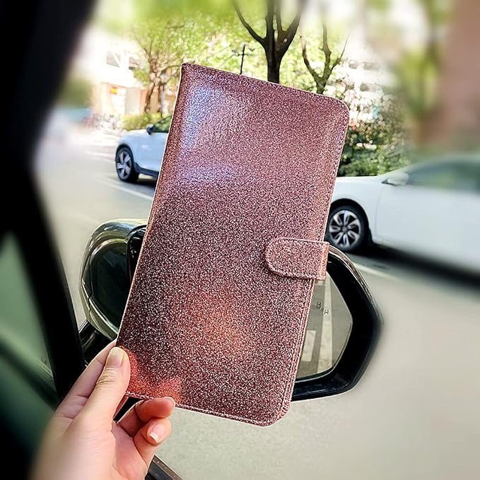 Car Registration and Insurance Card Holder, Document Holder for Cards, Driver Vehicle License Document Glove Box Compartment Organizer, Car Essentials For Women