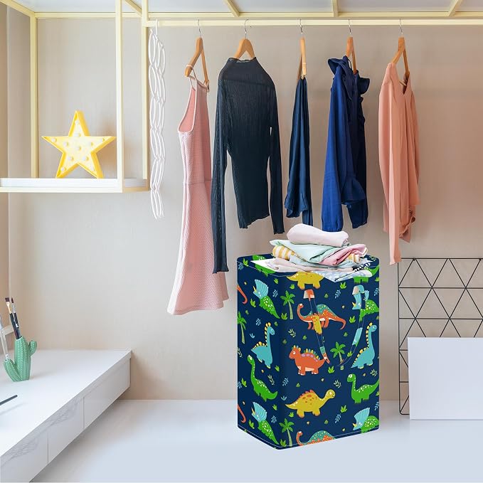 MAIZMZ Foldable Storage Basket Laundry Hamper 75L Kids Hamper Boys Nursery Bins Waterproof Toys Organizer Large Canvas for Home/Dorm/Kitchen/Pet/Office/Closet/Shelf/Room Decor Gift Baskets