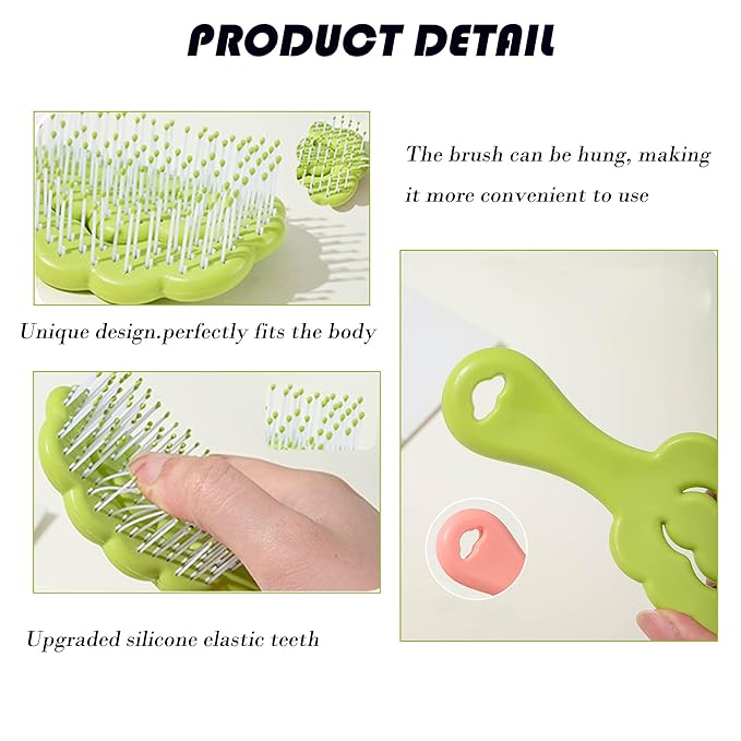 Small Dog Grooming Brush,Cloud Shape Puppy Brush Detangling Dog Hair Brushes for Wet or Dry - Perfect for Shih Tzus, Yorkies, Maltipoos - Ideal Puppy Hair Brushes for Maltese and Small Breeds (Purple)