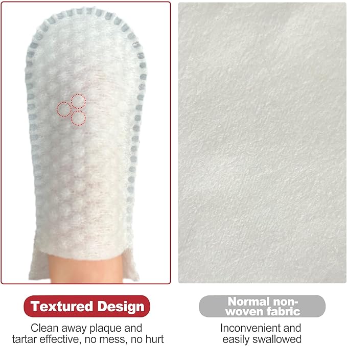 Pet Teeth Cleaning Finger Wipes for Dogs & Cats Healthy Gums,Fresh Breath,Remove Bad Breath & Plaque & Tartar Buildup,dental mitt,Tooth Brushing Kit, Toothbrush & Toothpaste Alternatives 80ct