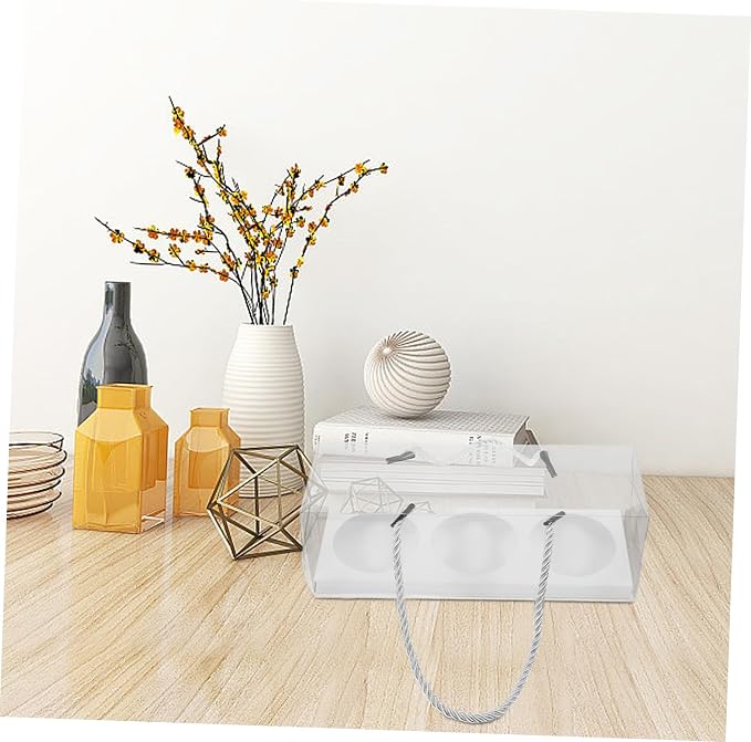 CIYODO Pet Storage Boxes Simple Elegant Design with String White 5pcs Portable Better Protection Effect, Bulk Packing Boxes for Wedding and Birthday