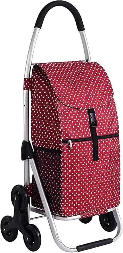Shopping Carts for Groceries Rolling Utility Cart, Waterproof Removable Canvas Bag for Laundry Grocery, Shopping, Baggage, Picnic(K)