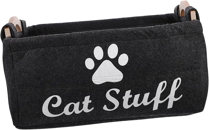 Luxury Felt Storage Box Pet Toy Storage Puppy Toy Basket Bin Sundries Basket Home Decor Elegant Organizer
