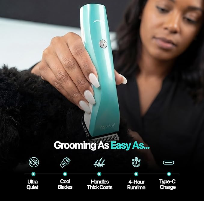 Hornet 5-in-1 Professional Pet Grooming Clipper for Dogs & Cats, Low Noise, Precision Trimmer for Trimming, Shaping & Styling