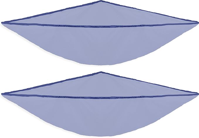 Simple Houseware 2 Pack Stuffed Animal Toy Hammock Net, Dark Blue | Jumbo Size Corner Wall Storage for Kids Room