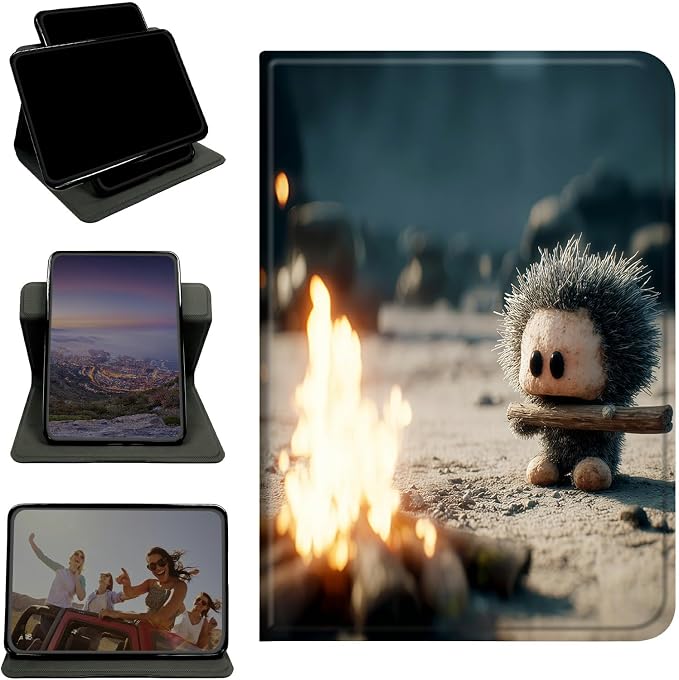 Case for Samsung Galaxy Tab S9 11"/S9 FE 2023/S10 FE/S10 Lite 10.9" 2025, 360 Degree Rotating Stand with Multi-Angle Vertical & Horizontal Viewing Shockproof Shell for Women Men, Flame Pet