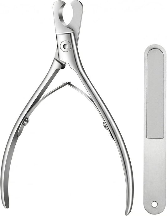 Cat and Dog Nail Clippers for Small & Medium Pets - Precision Pet Nail Trimmer with Included Cat Nail File - Professional Metal Claw Scissors for Kittens, Puppies, Rabbits & Birds