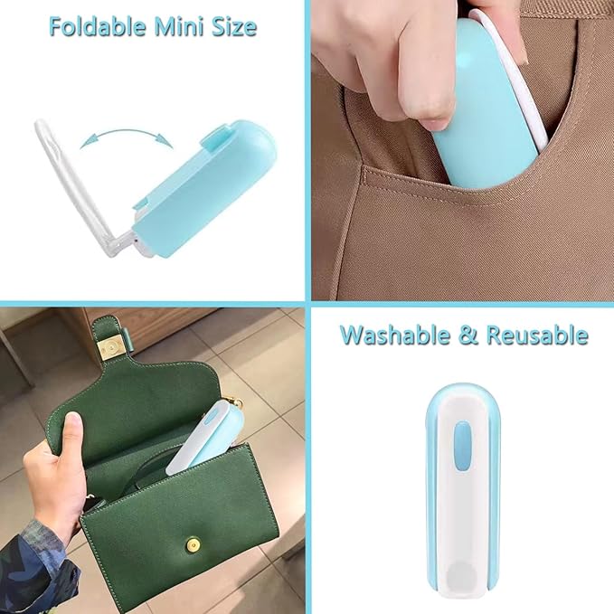 Reusable Washable Lint Roller 3 Pack, Sticky Gel Lint Rollers, Cat Dog Pet Hair Lint Remver Cleaner for Clothes, Carpet, Travel, 1 Large Roller with Dust Cover and 2 Mini Portable Small Lint Brush