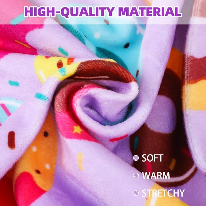 PUPTECK Soft Fleece Dog Pajamas for Small Medium Dogs, Dog Onesie Puppy Sweaters Clothes Jumpsuit Pjs, Cute Jammies Cat Coat Pet Costume Apparel