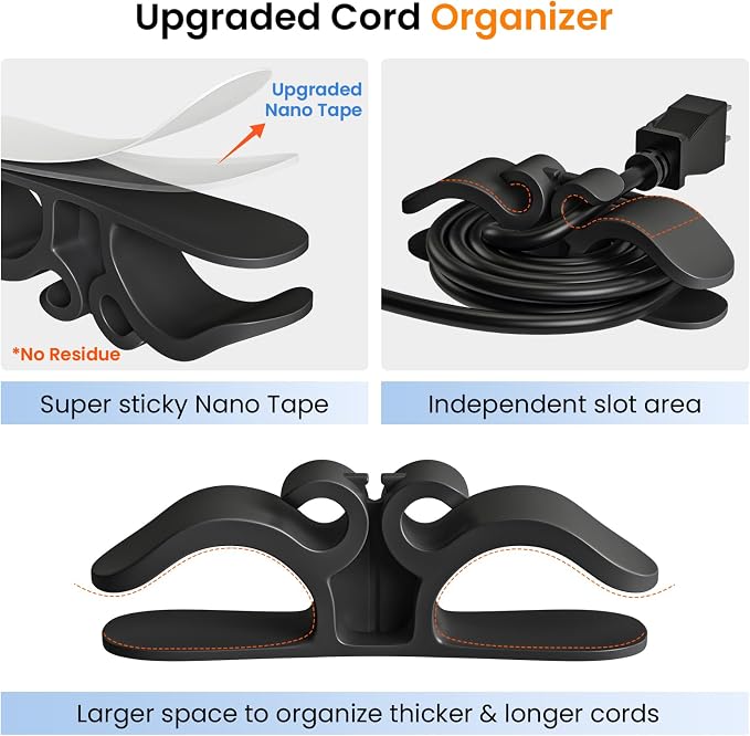 Cord Organizer for Appliances,Cord Wraps for Electrical Cords,6 Pack Stick- Winder for Kitchen Appliances, Compatible with Mixer, Coffee Maker, Blender, Air Fryer,Kitchen Appliance Cord Organizer