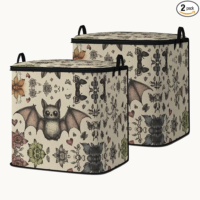 2pcs blanket storage bag for under bed,closet organizers 95L | clothing sweater sheet bedding comforter duvet quilt pillow toy storage bags with lids,dorm room essentials for containers