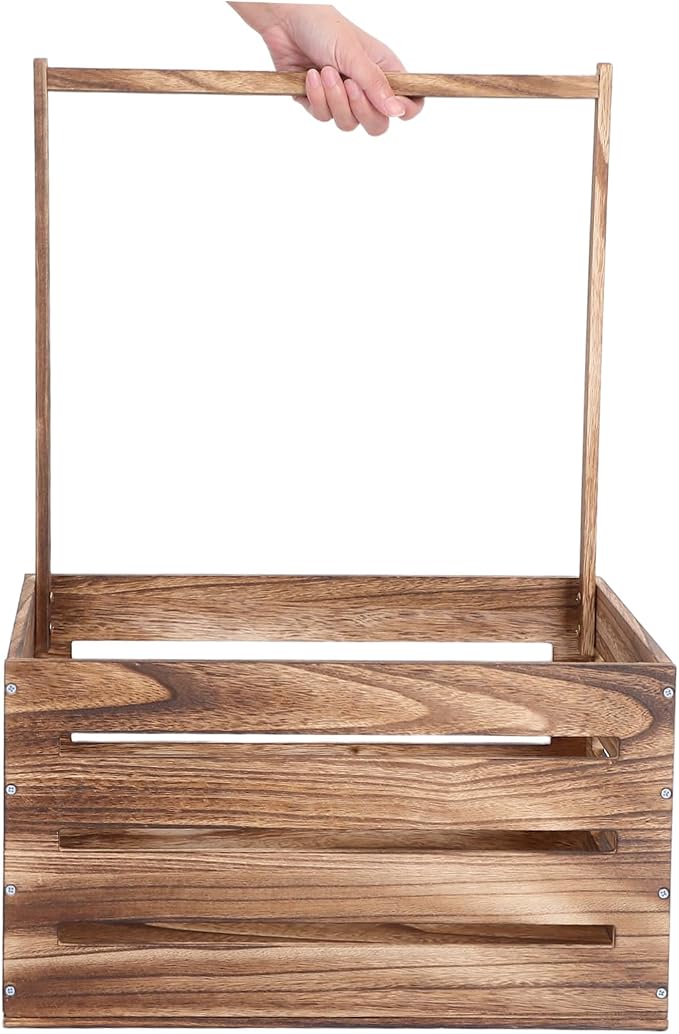 UPKOCH Shower Laundry Basket Wooden Storage Crate Care Products Closet Handle Toy Storage for Newborns for Pregnancy