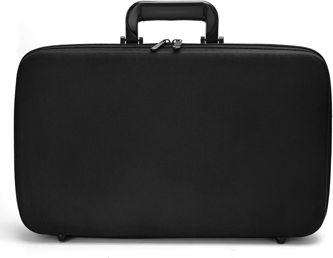 Barber Carrying Case,Barber Case, Stylist Tool Box Professional Salon Hair Cutting Grooming Kit Storage Organizer for Clippers, Scissors, Barber Supplies(Large)
