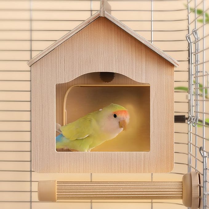 Thermostat Heated Perch Stand for Pet Bird Cage Featuring Consistent Heat and Simple Maintenance Design Heating Device Thermostat Bird Perch