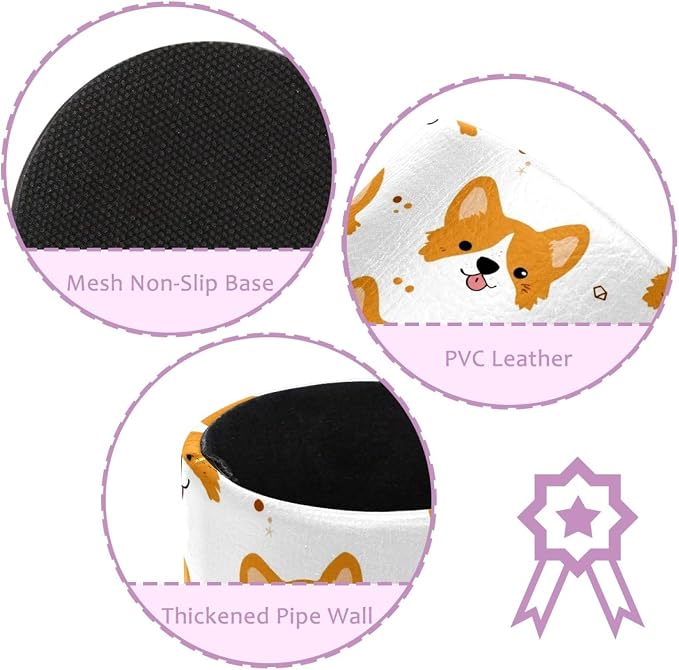Cute Corgi Pen Holder, Pencil Cup Marker Brush Holder Desk Storage Case, Desktop Organizer for School Office Home Supplies