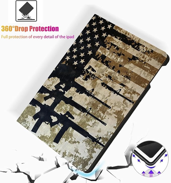 for Samsung Galaxy Tab S6 Lite 10.4" 2020/2022/2024 (SM-P620/P625/P613/P619/P615/P610) Tablet Case,Auto Wake/Sleep,Adjustable Stand Protective Cover - Dreamcatcher Moon Butterfly