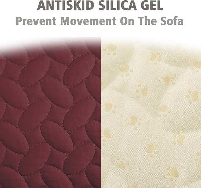 Ameritex Pet Bed Cover Dog Bed Blanket for Sofa and Furniture Waterproof New Pattern Design (30x70 Inch, Burgundy)