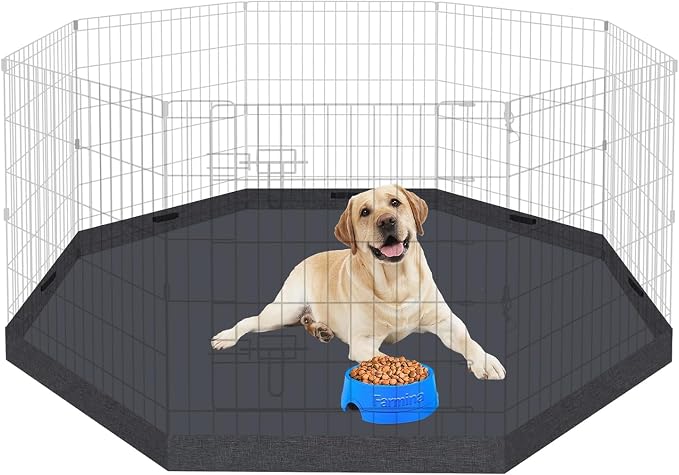 Peekaboo Dog Playpen Bottom Pad 24 Inch, Waterproof Floor Protector | Waterproof 24 Inch Dog Playpen Bottom Pad, 600D Oxford Floor Protector