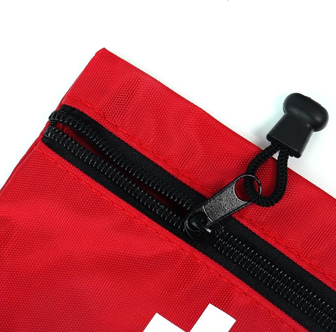 Red First Aid Bag Small First Aid Kit Empty Medical Storage Bag for First Aid Kits Pack Emergency Hiking Backpacking Camping Cycling Travel Car