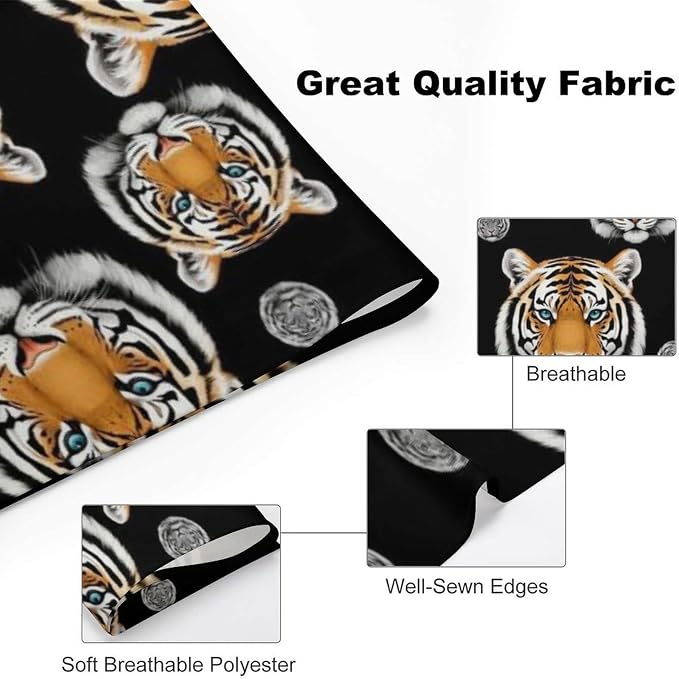 Lightweight and Comfortable Pet Scarves White Tiger Dots Tigers for Dogs Outdoor Activities, Going Out, Daily Use, Casual Fashion Cats Scarf