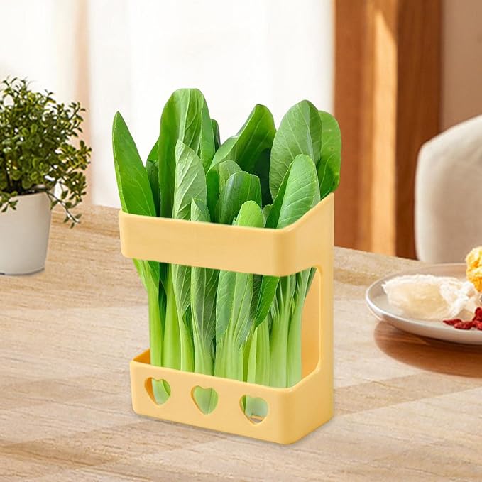 Pets Rutin Chicken Vegetable Rack Feeder Feed Basket Wall Mounted Hen House Feeder Vegetable Basket Hanging Feeder for Chicken Bird, Yellow