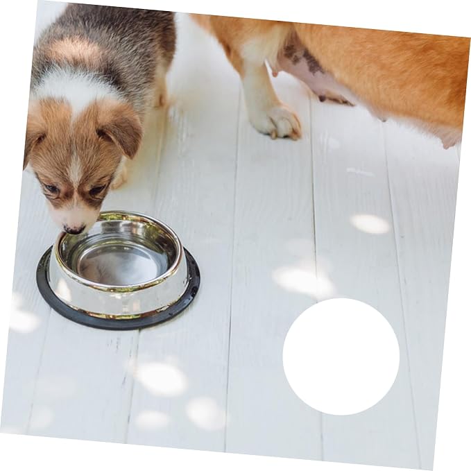 Yardwe Wooden Dog Food Storage Box with Two Airtight Jars, Pet Treat Organizer Bin for Home Use, White Solid Wood Snack Crate for Dog Food and Pet Accessories