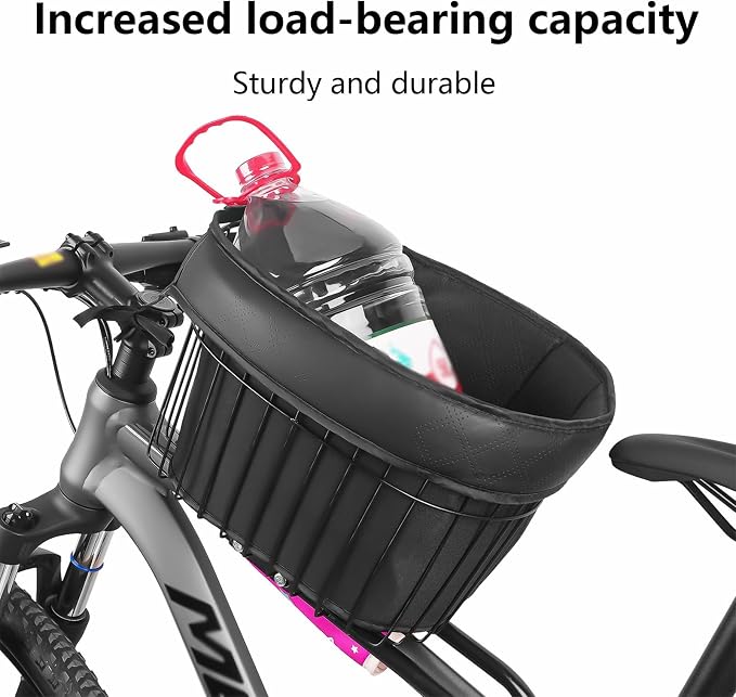 Front-Mounted Bicycle Pet Basket, Detachable Bike Basket