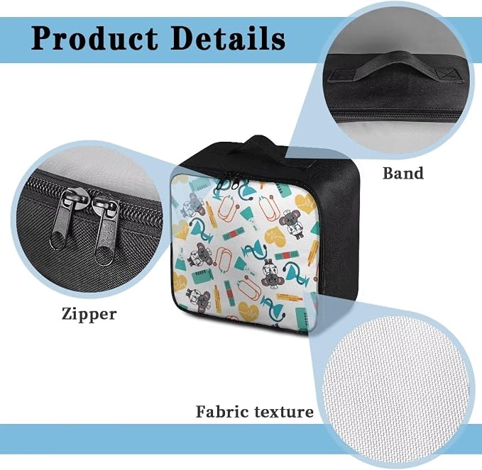 Medium Size First Aid Bag Empty Koala Doctors First Aid Pouches Empty Cute Emergency Pouch for School Travel Medicine Storage Bag Portable First Aid Kit Case Empty