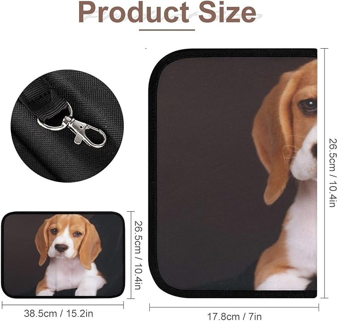 Ovely Pet Dog Beagle Tool Bag Utility Bag Zipper Pouch Portable Small Tool Bags Handheld Screwdriver Pouch Tool Kits Organizer for Travel Home & Workshop Daily Use