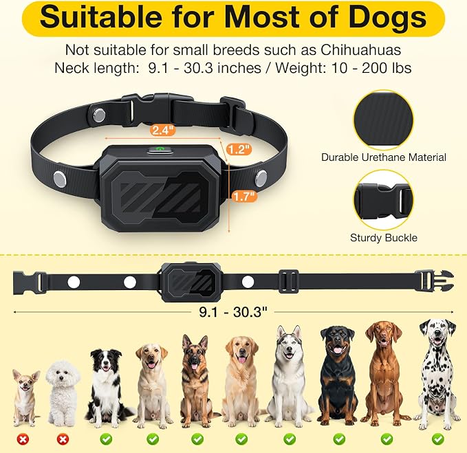 AOZOOM 3-in-1 Wireless Dog Fence System-Training,Waterproof Dog Collar | Safe Zone & Blocker Modes,Dog Electric Fence Wide Remote Range Indoor Outdoor