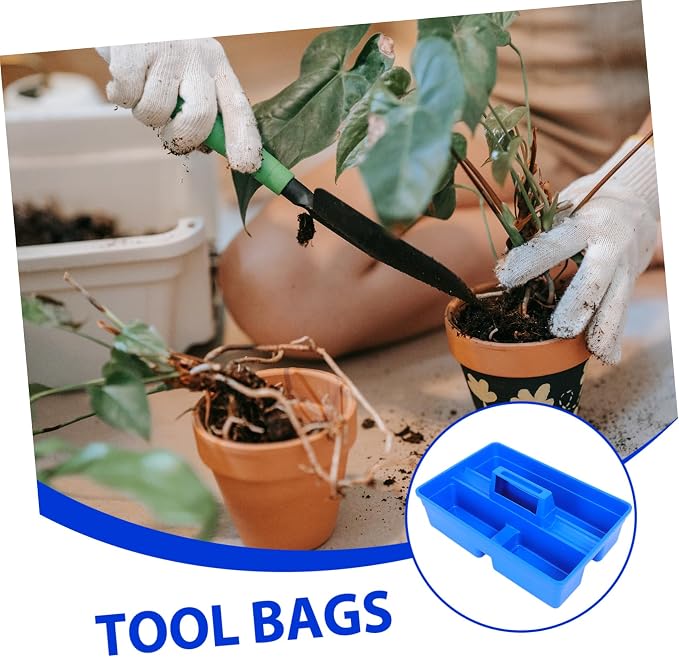 ARTIBETTER Plastic Multi-use Storage Organizer Tool Case Portable Vet Kit Handle Storage Tote Easy Access Dividers