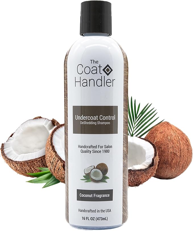 The Coat Handler Undercoat Control deShedding Dog Shampoo, 16 oz - Combats and Reduces Shedding, Undercoat Removal, Omega 3 & 6 Rich, Vitamin E Strengthens the Hair Follicle