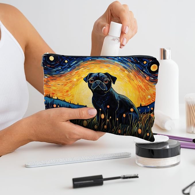 Pug Makeup Bag - Pug Gifts for Women & Lovers