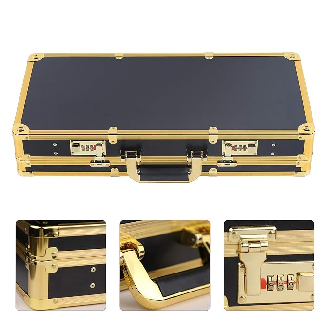 CNCEST Beauty Salon Barber Case,Hair Stylist Tool Kits Organizer,Professional Barber Travel Carry Case for Hair Scissors Tools Hair Stylist Pet Groome,Barber Carrying Case with Code Lock