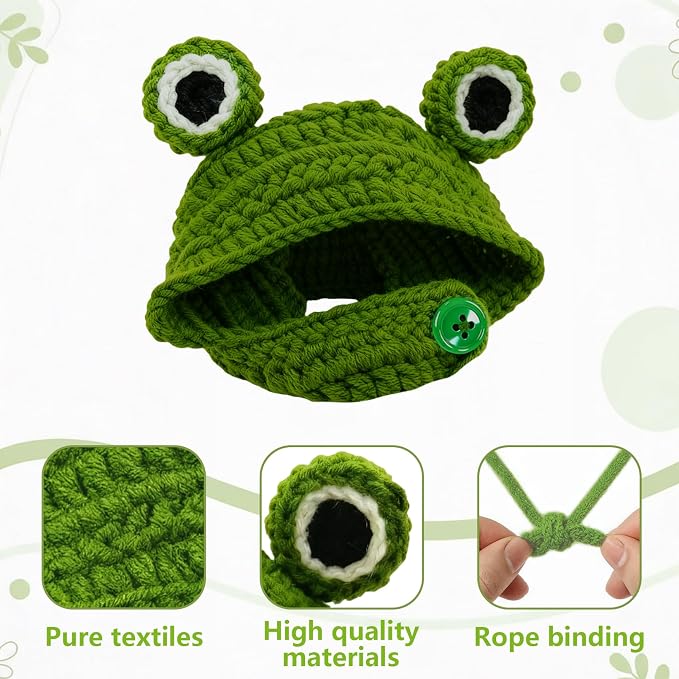 Cute Cat Hat Costume Suitable for 5 to16 lbs - Hats for Cats Head Circumference 11" or Less Kitten Outfits pet Photography Outfits