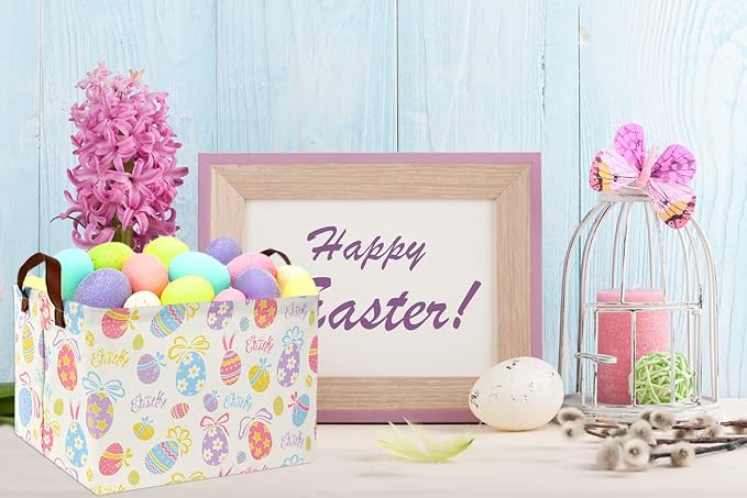 Rectangular Kids Storage Bin Basket Organizer for Baby Room Decor & Easter Gifts