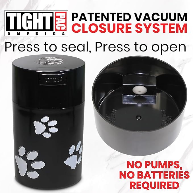 Pawvac Airtight Pet Food Container, Vacuum Seal Dog and Cat Treat Jar Lid