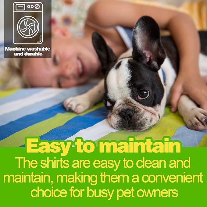 Paiaite Dog Striped Shirt Happy Color Cotton Sleeveless Puppy Pet Shirts Breathable Apparel Tank Top Colorful Puppy Sweatshirt Clothes for Small Medium Dogs Red 3XL