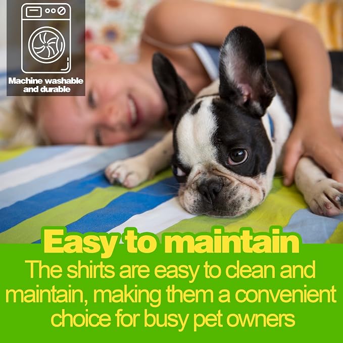 Paiaite Dog Striped Shirt Happy Color Cotton Sleeveless Puppy Pet Shirts Breathable Apparel Tank Top Colorful Puppy Sweatshirt Clothes for Small Medium Dogs Green 3XL