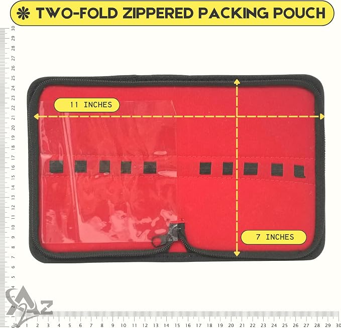 A2Z Pet Grooming Tool Organizer Case – Portable Storage Holder for Grooming Scissors, Thinning Shears, Curved Shears, Combs & Accessories