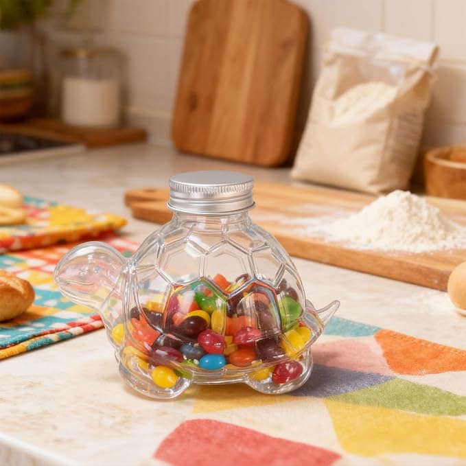 Glass Treat Container Leakproof Can Candy Jar, Owl | for Pet Snacks Countertops Organizers Dog Themed Housewarming Gift